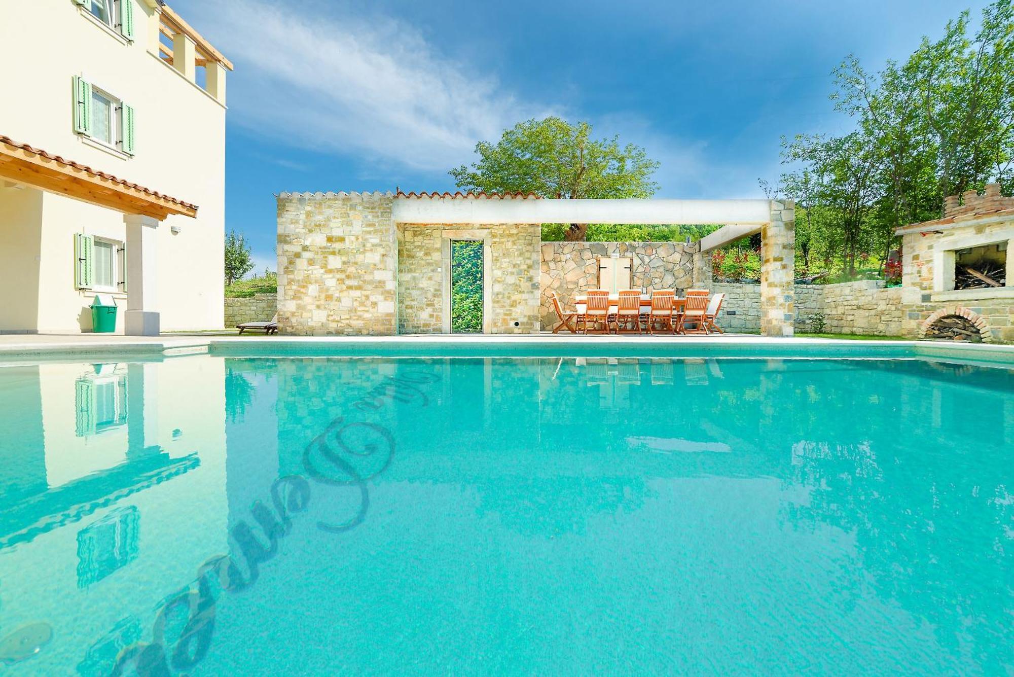 Villa Demetra Mit Infinity Pool Und Billiard Motovun Exterior foto